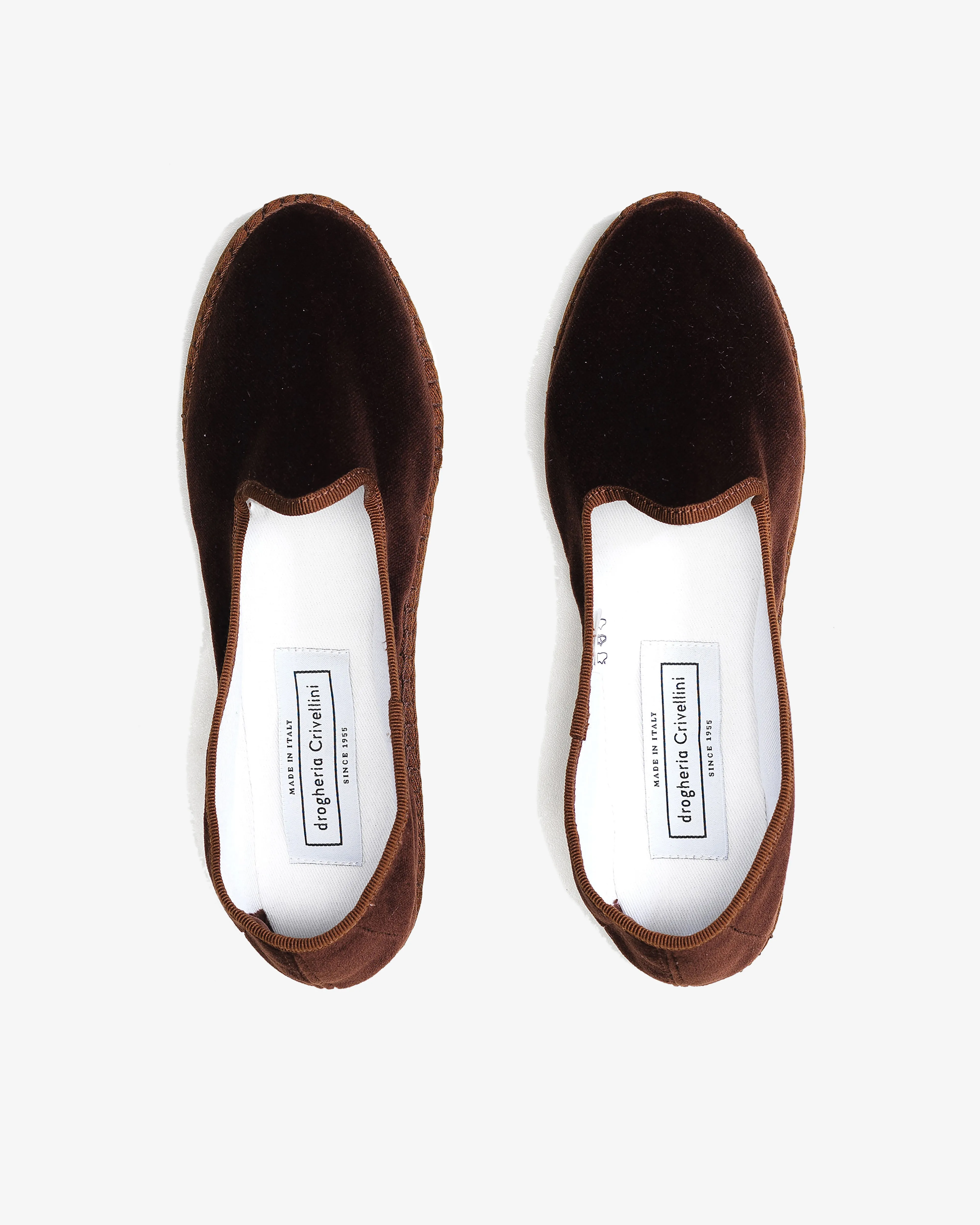 Drogheria Crivellini - Women's Classic Timeless Velvet Flat - (Brown)