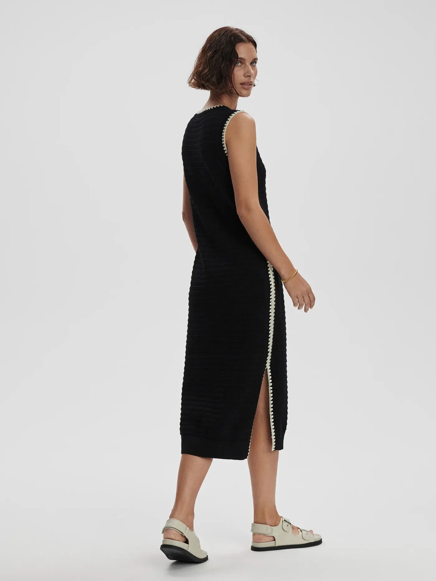 Dwight Knit Tank Dress Black