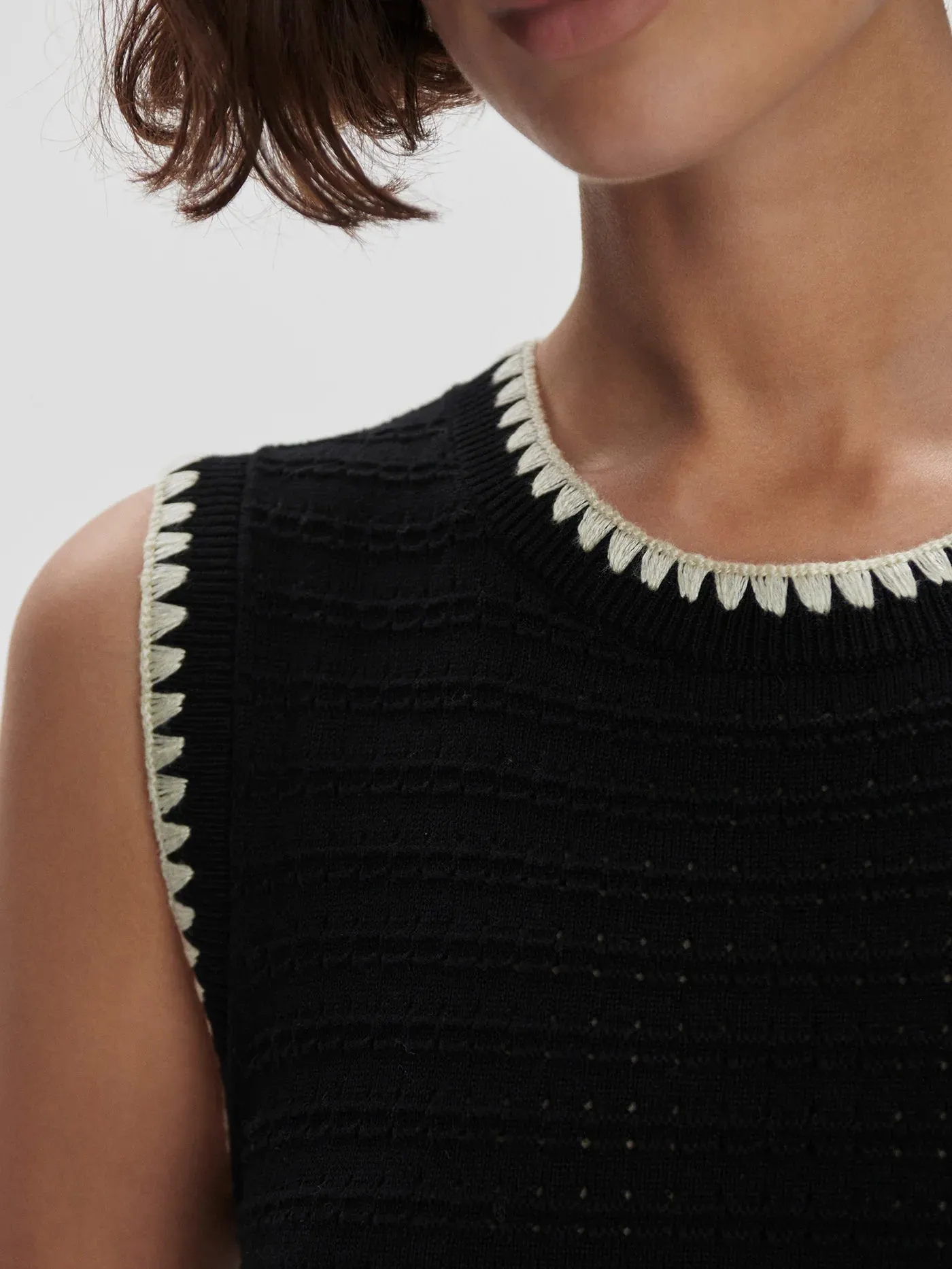 Dwight Knit Tank Dress Black
