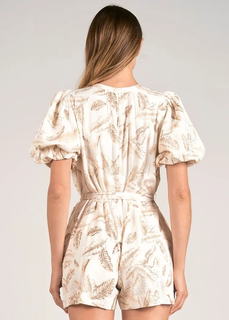 Elan Lina Romper - Beige Lima-***FINAL SALE***