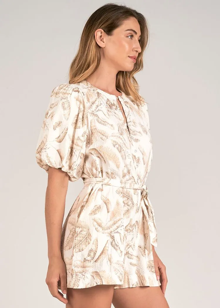 Elan Lina Romper - Beige Lima-***FINAL SALE***