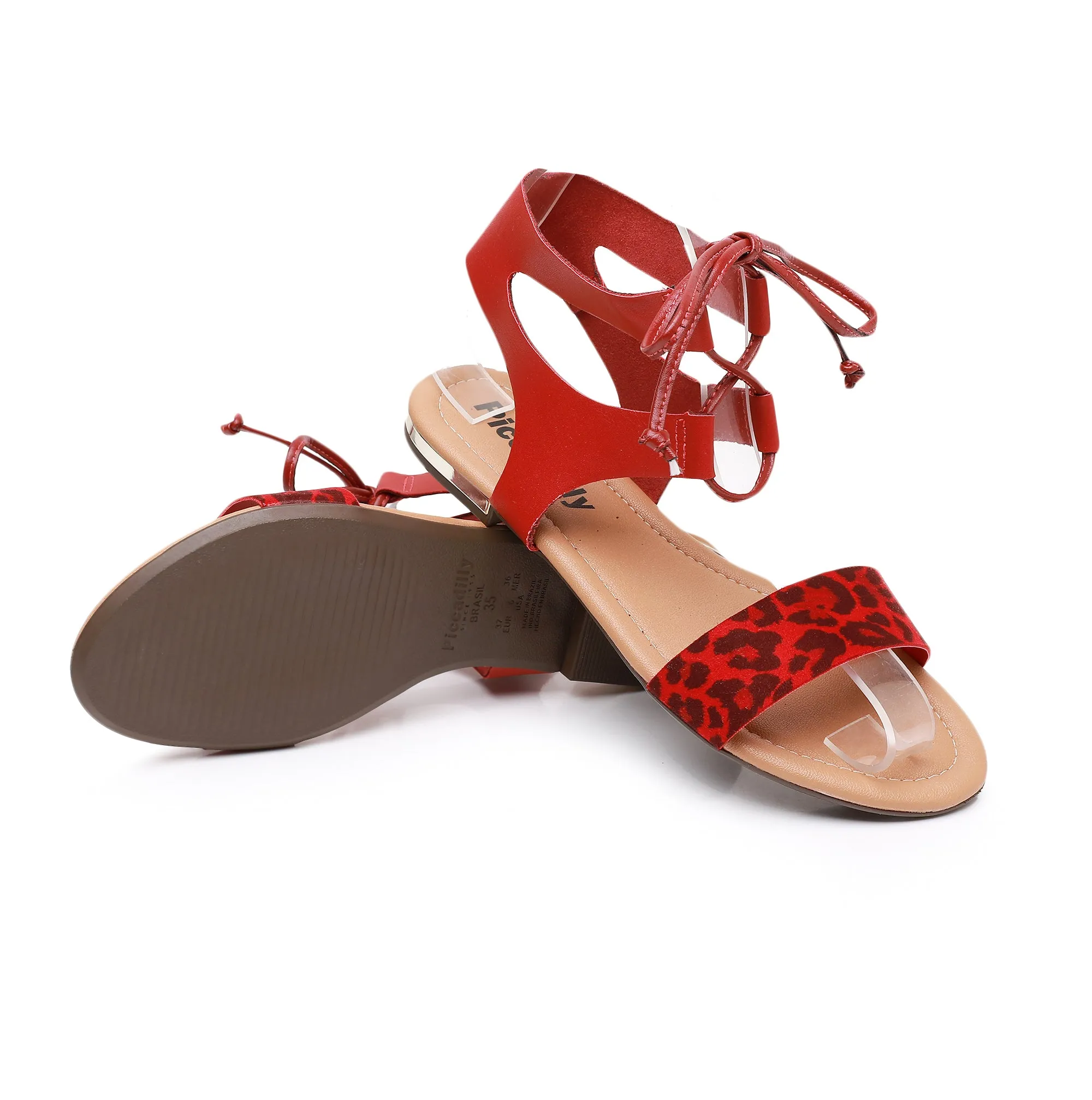 Exotic Gladiator Sandal - Burgundy (510.038)