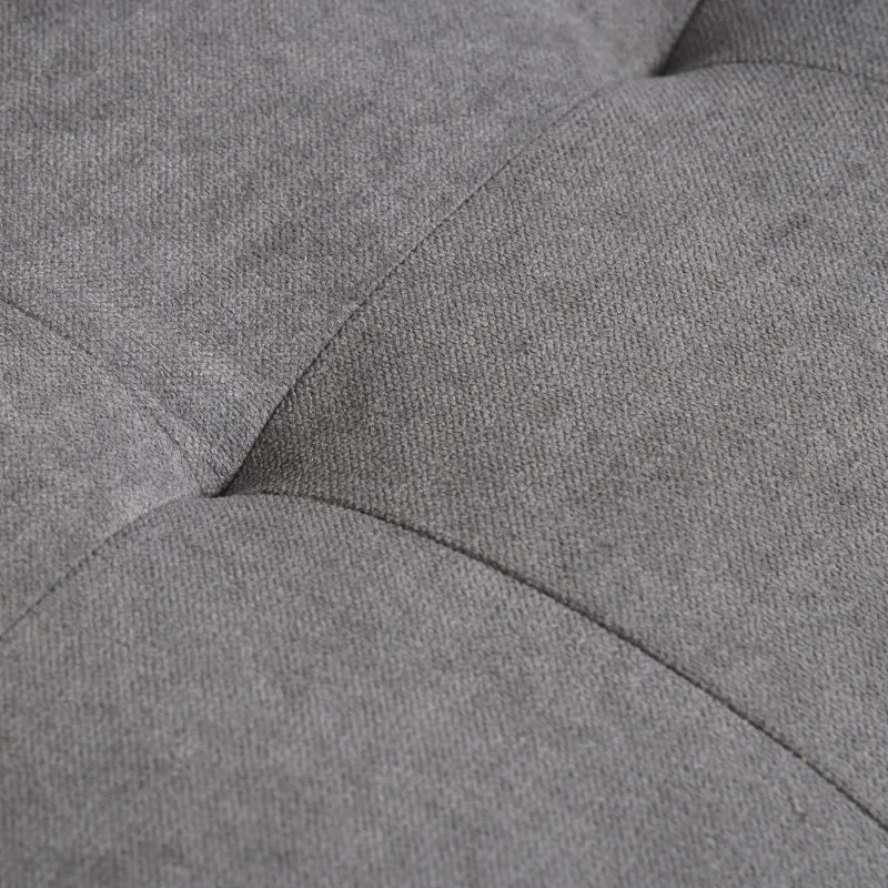 Fabric Couch With Storage (Grey)