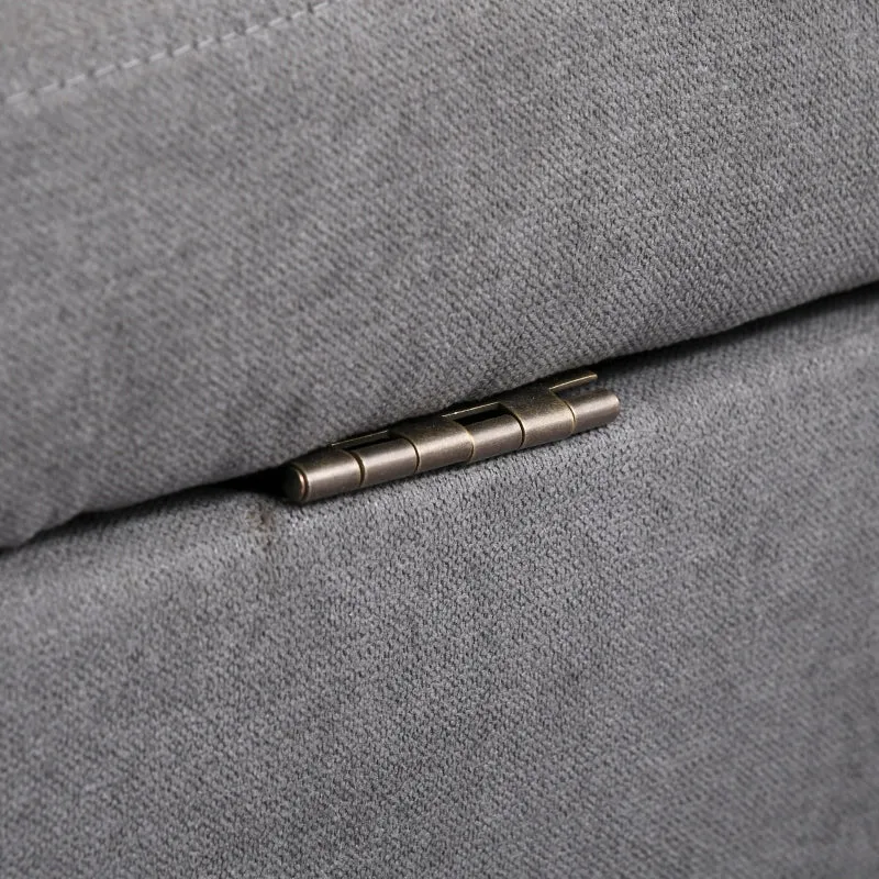 Fabric Couch With Storage (Grey)