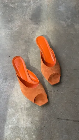 Feng Orange Heeled Sandals