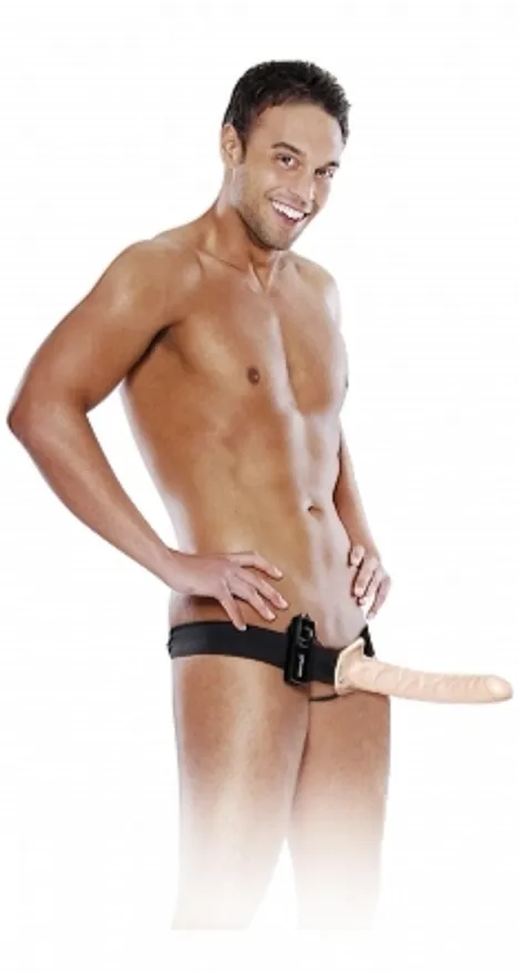 Fetish Fantasy Series 10" Vibrating Hollow Strap On