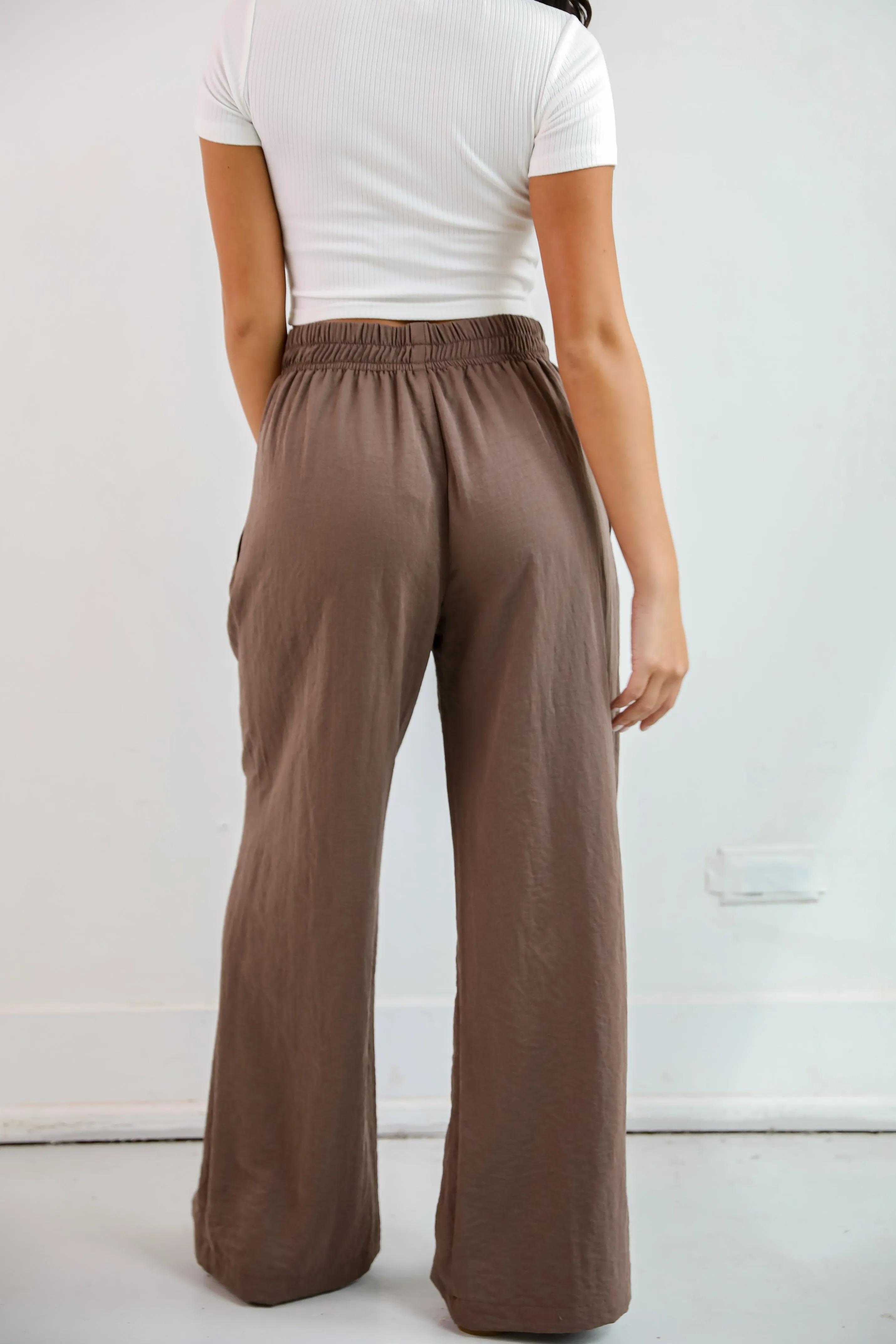 FINAL SALE - Chic Splendor Brown Trouser Pants