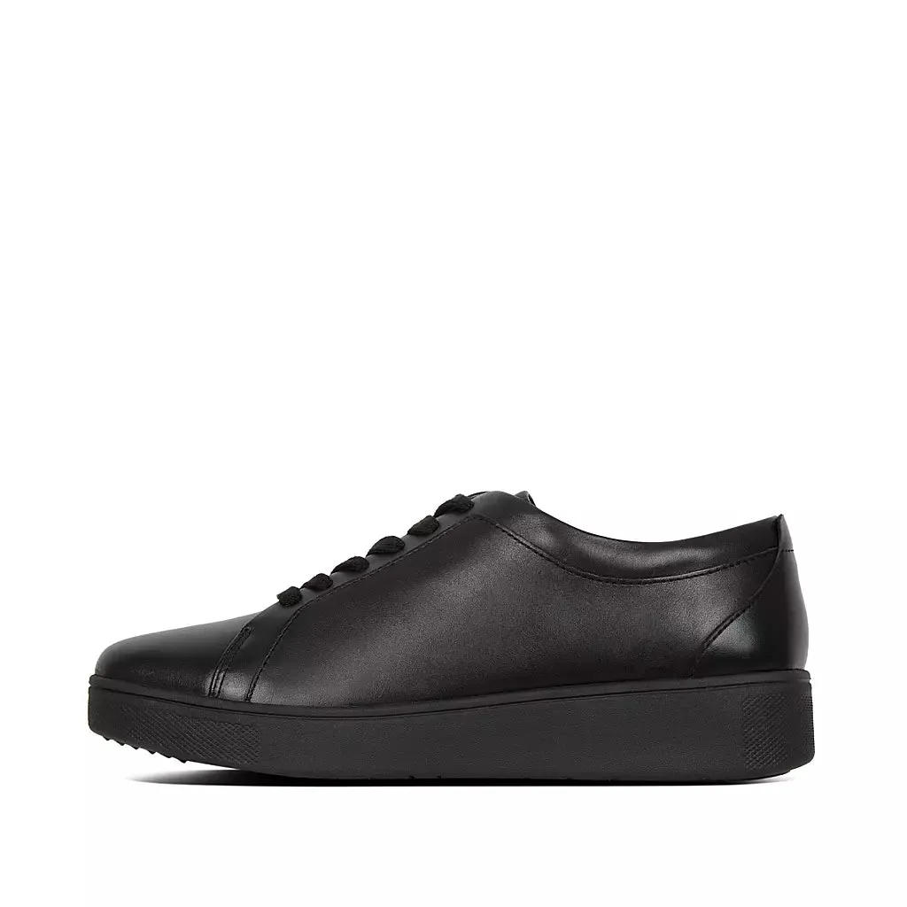 FitFlop Women's Rally Leather Trainers All Black