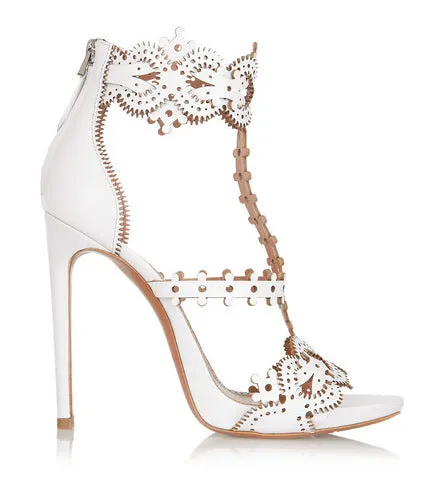 Gear Simple Style Open Toe Straps Stiletto High Heel Sandals