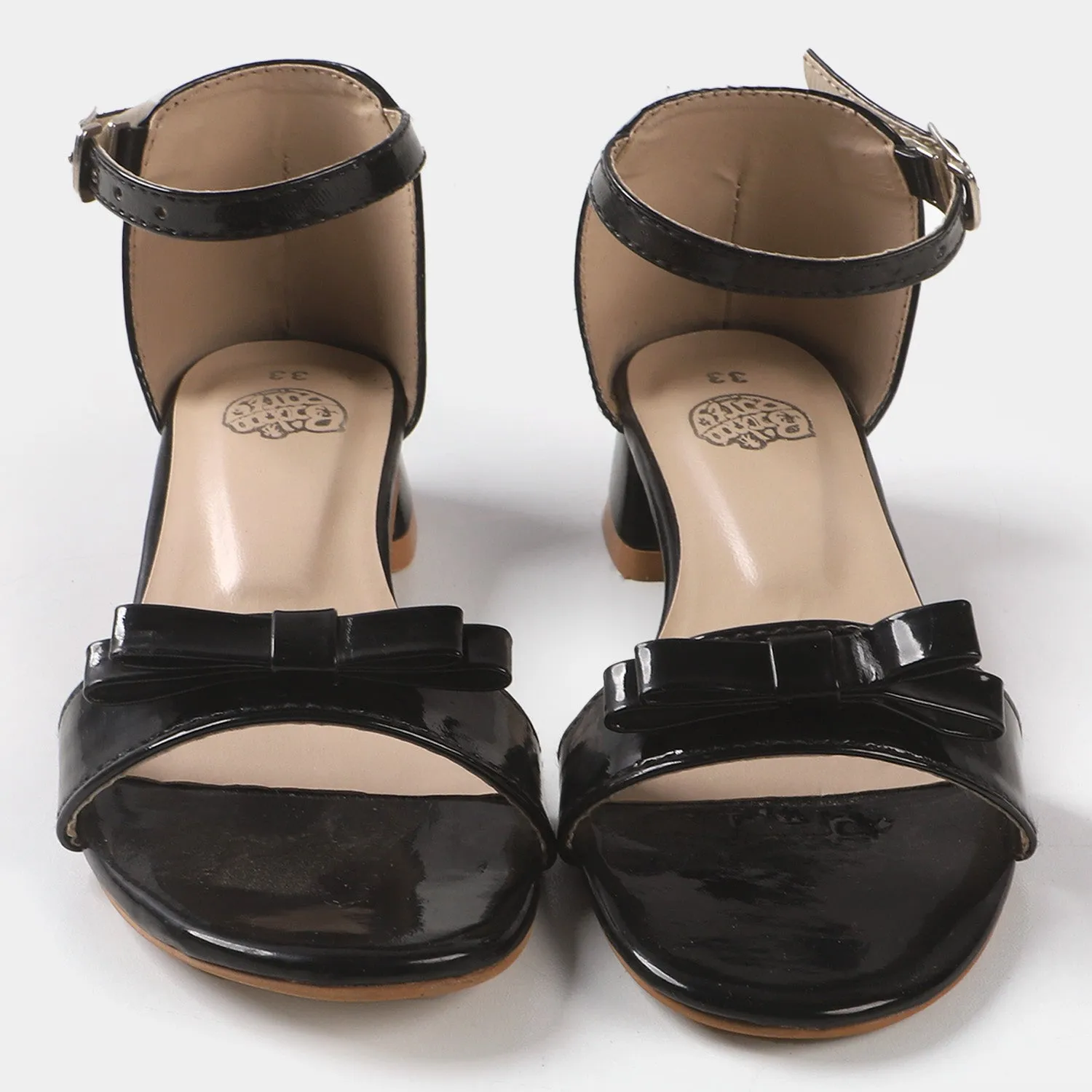 Girls Sandal Heels 456-4 - BLACK