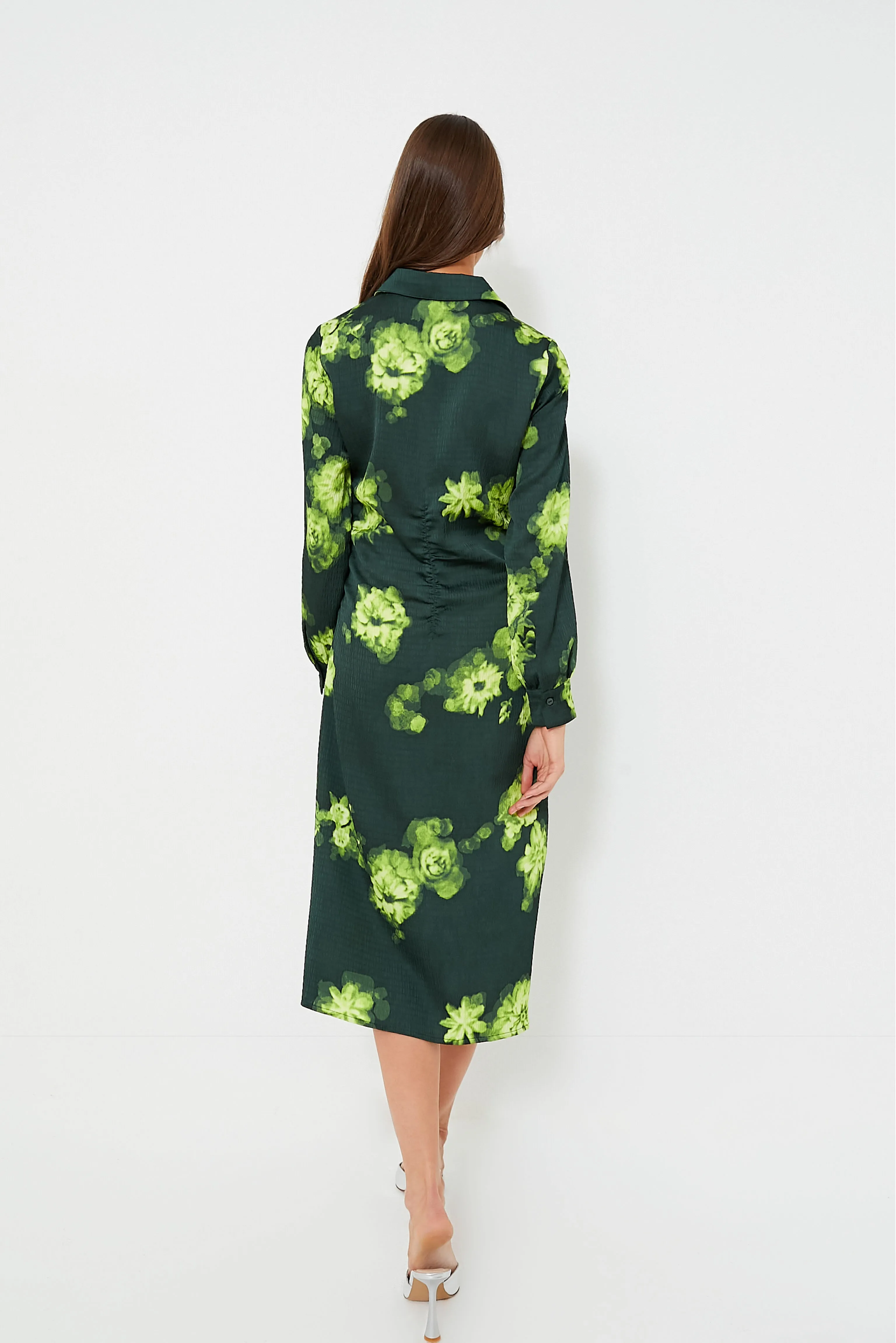 Green Margot Flower Abira Dress