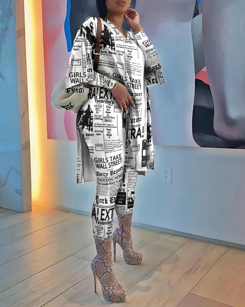 Headline Trend Two-Piece Set