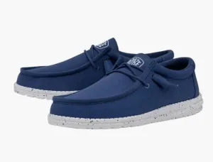 Hey Dude Wally Slub Canvas- True Blue -