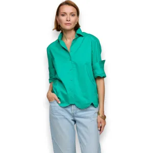 HINSON WU - BLAIRE SCALLOP HEM SHIRT