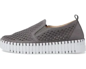 ILSE JACOBSEN SMOKED PEARL TULIP PLATFORM SIDE ELASTIC SHOE