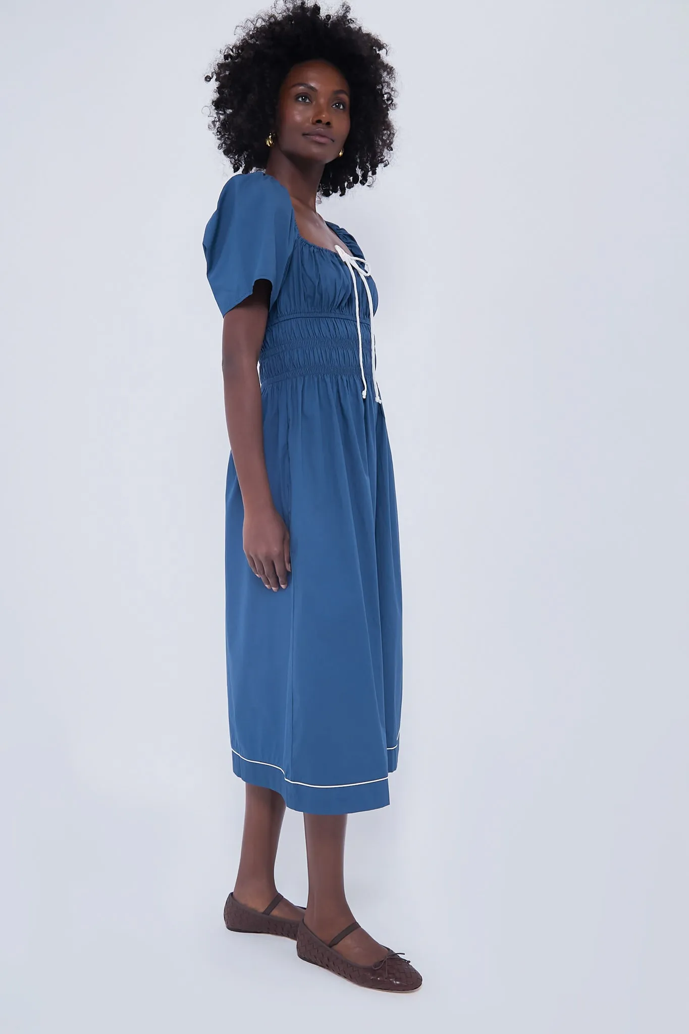 Ink Fiorella Midi Dress