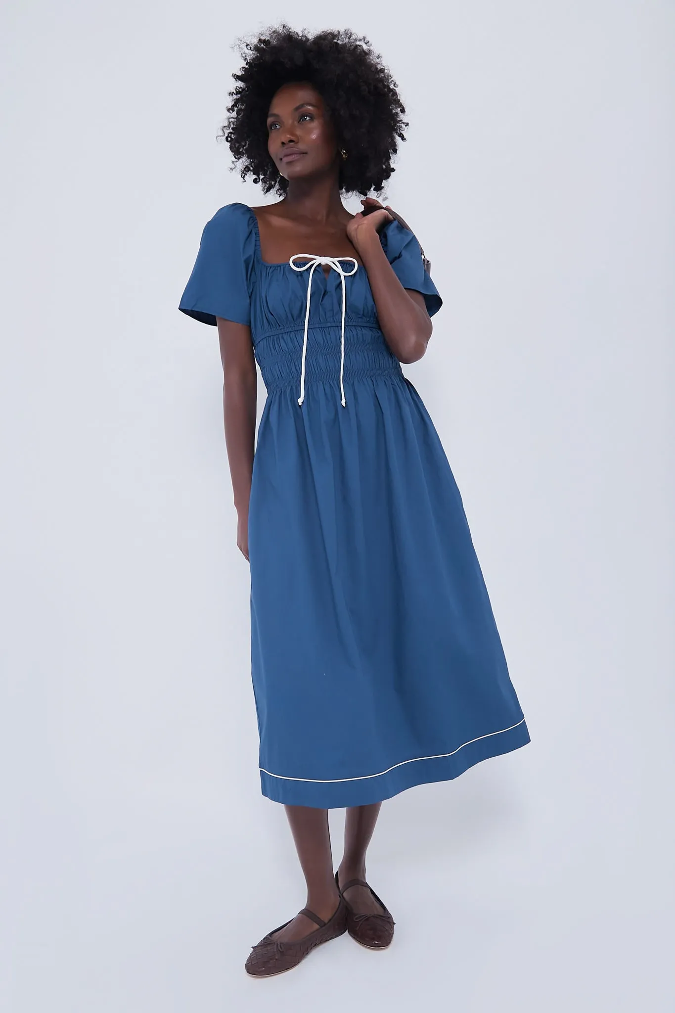Ink Fiorella Midi Dress