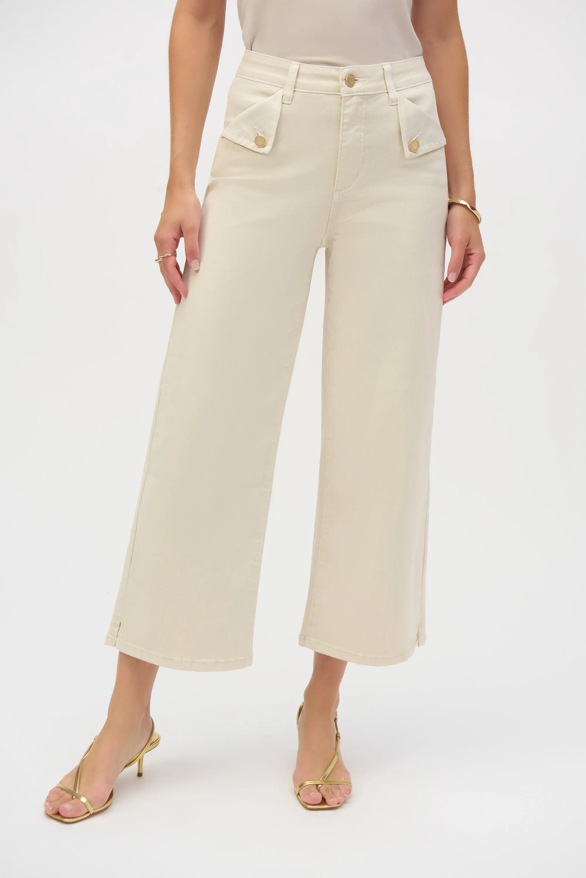 Joseph Ribkoff Stretch Culotte Greige Jeans