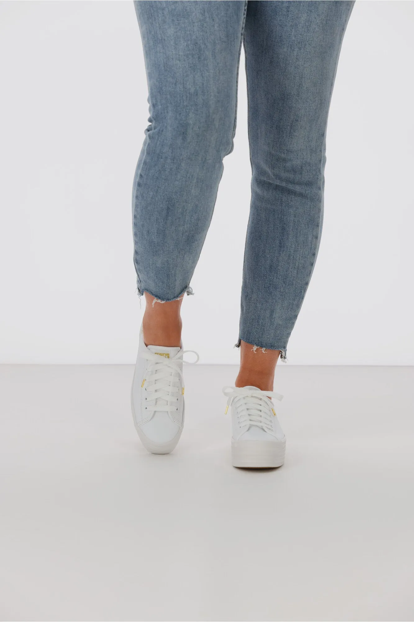Keds Triple Up Leather Sneaker White