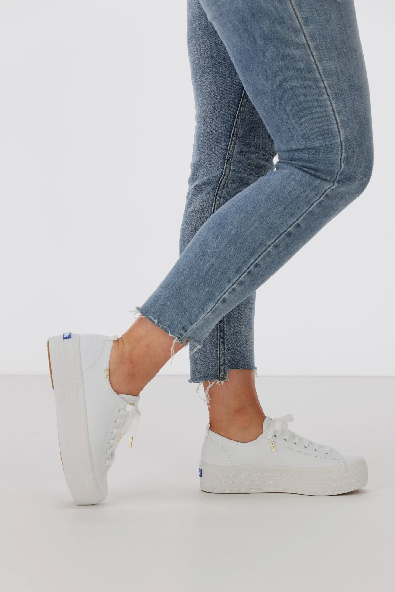 Keds Triple Up Leather Sneaker White