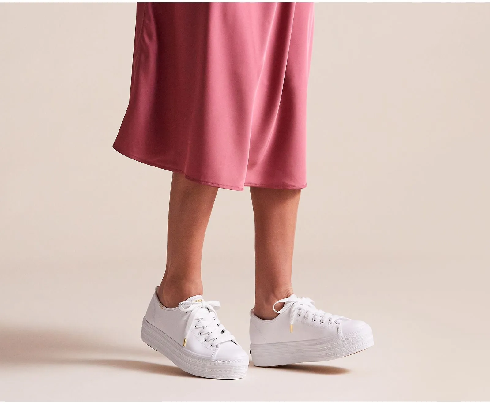Keds Triple Up Leather Sneaker White