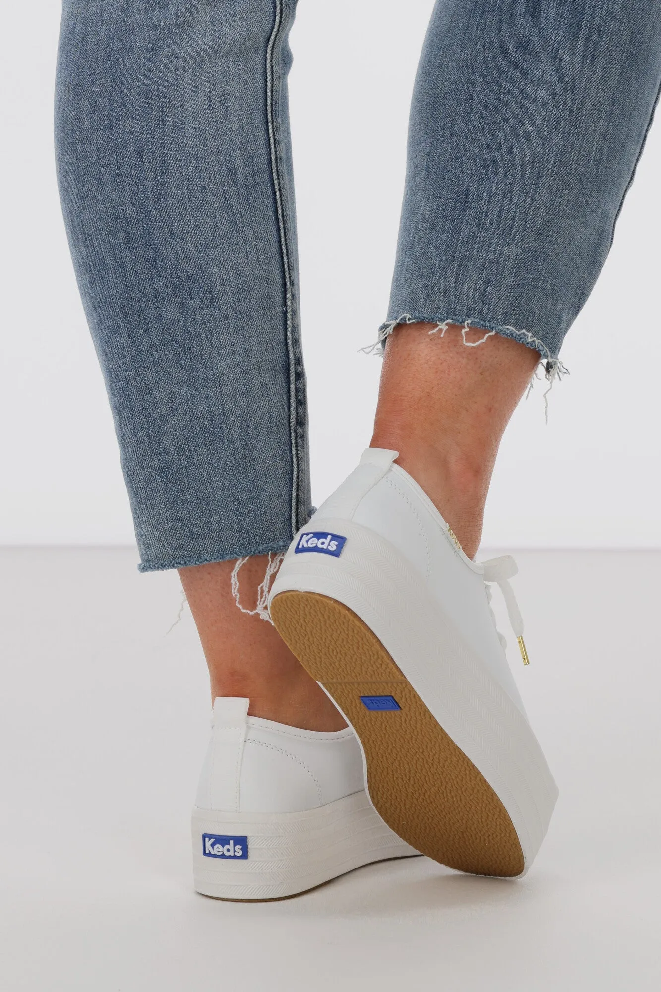 Keds Triple Up Leather Sneaker White