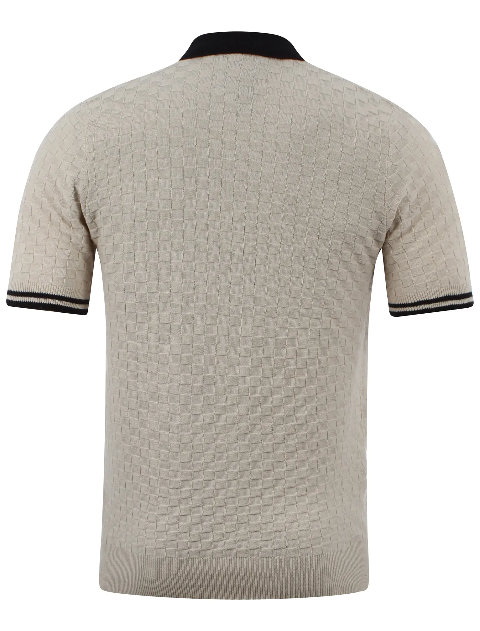 Le Shark Franky cream knitted polo