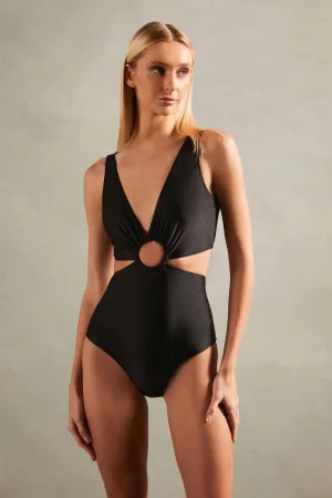 Maillot Decote V Vazado Timeless