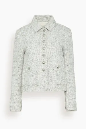 Marcella Jacket in Tweed Alabaster/Black