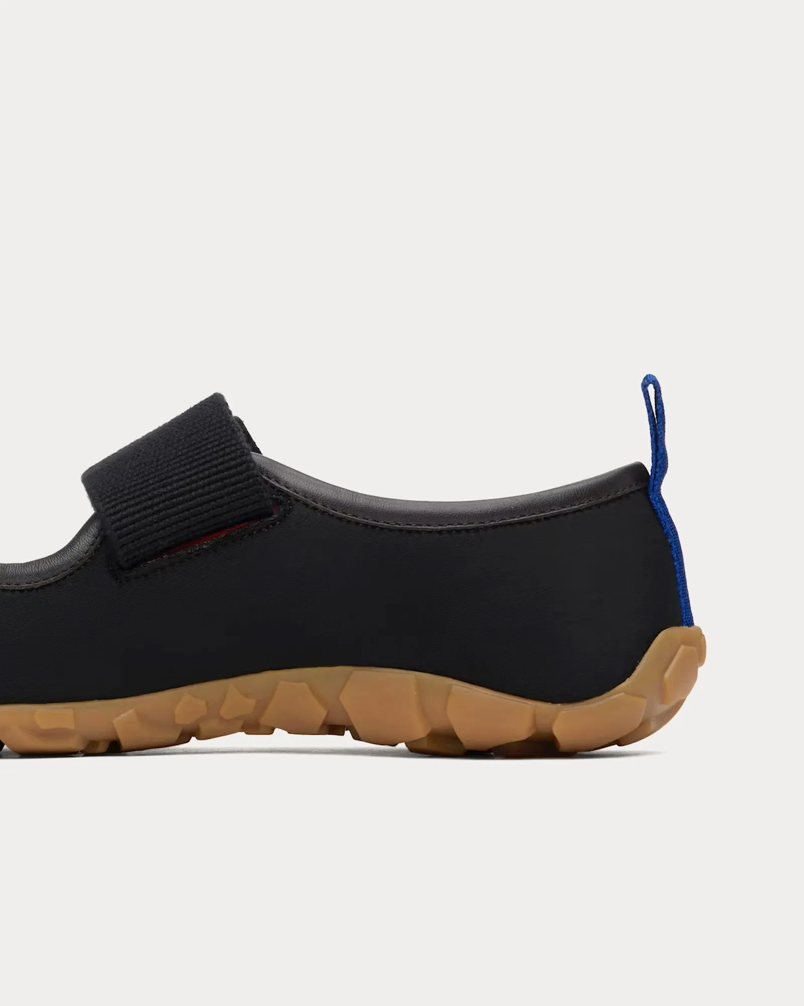 Mary-Jane Flat Black Slip On Sneakers