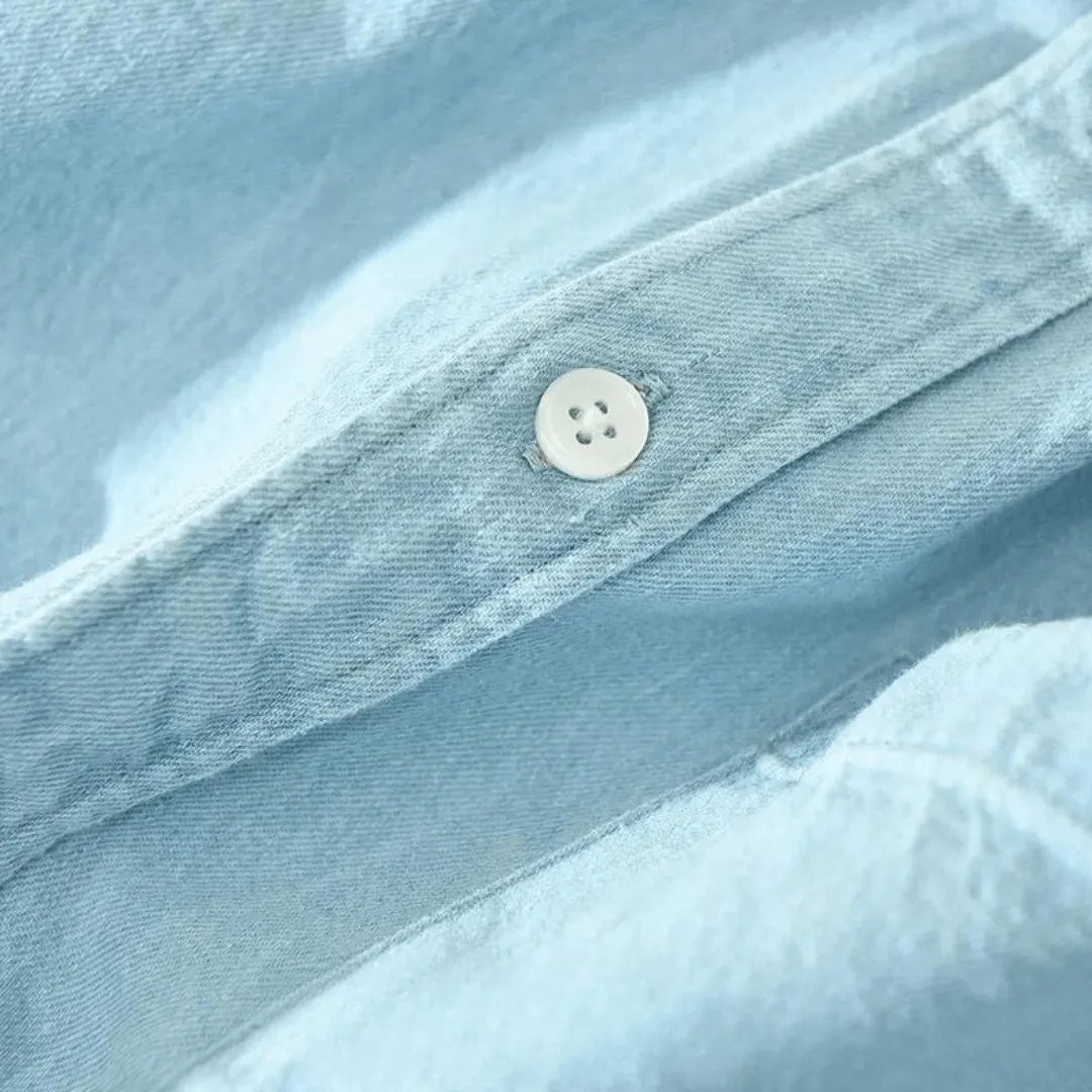 Men's Cotton Versatile Button-Up Shirt