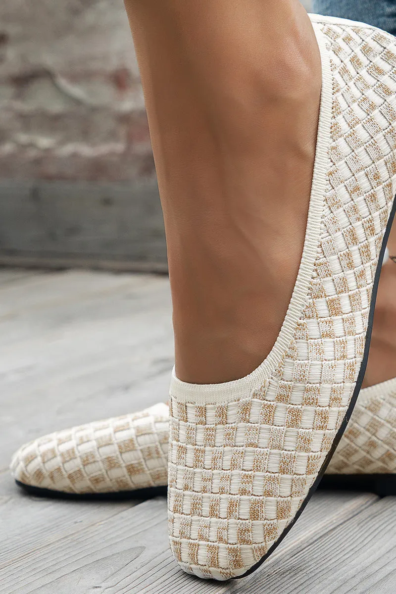 Mesh Round Toe Flat Slip-Ons