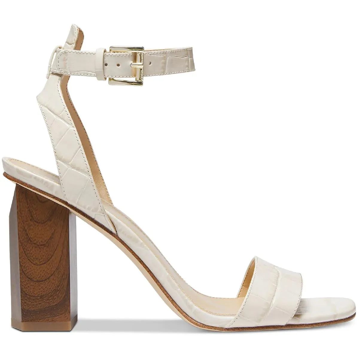 MICHAEL KORS Women's Leather Slingback Block Heel