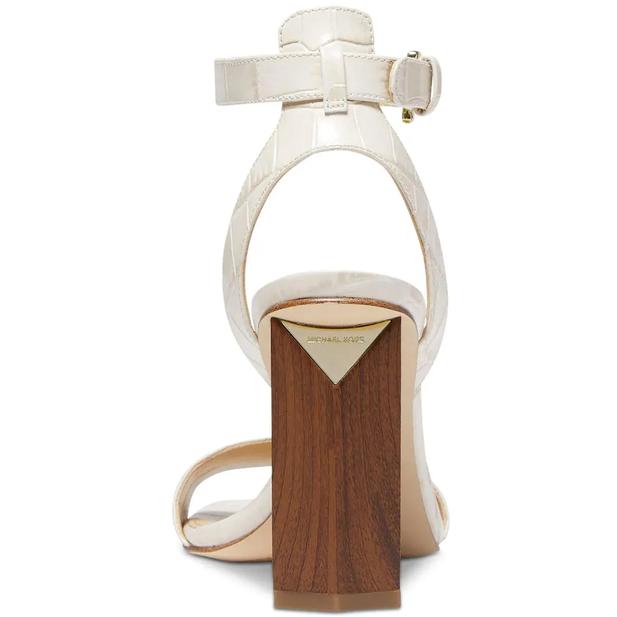MICHAEL KORS Women's Leather Slingback Block Heel