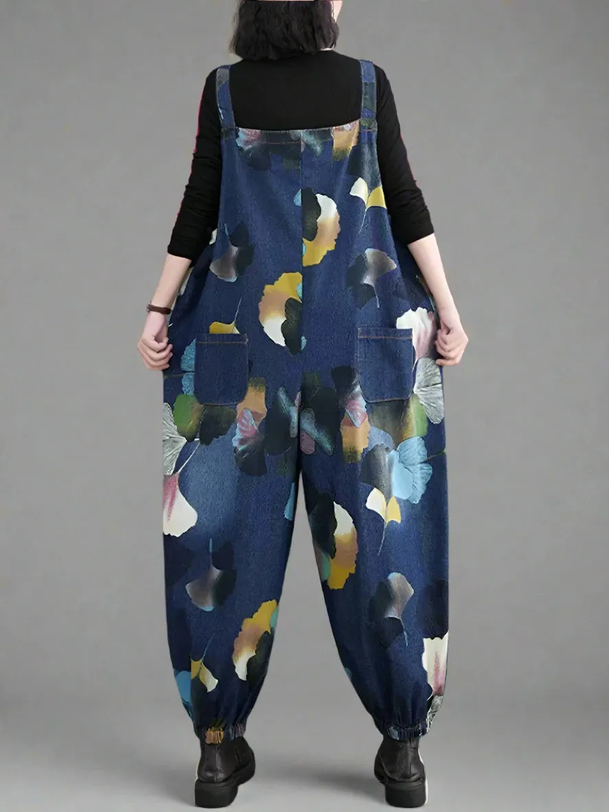 Middle Waist Bib Overalls Dungarees