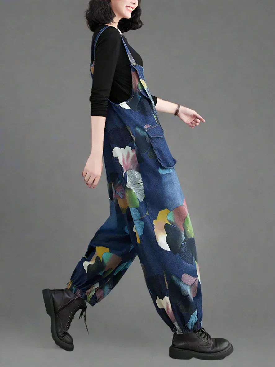 Middle Waist Bib Overalls Dungarees