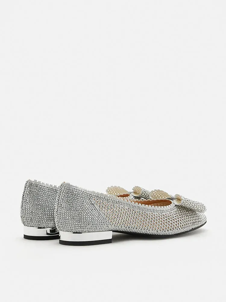 Mirabella Crystal Embellished Ballerinas