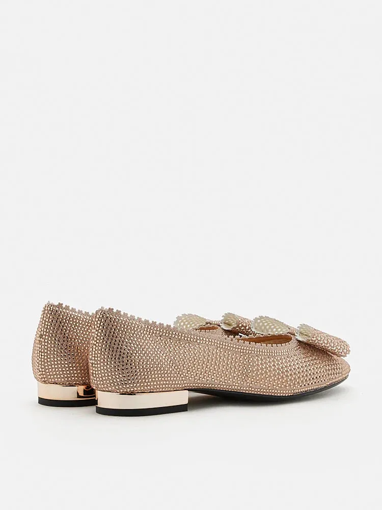 Mirabella Crystal Embellished Ballerinas