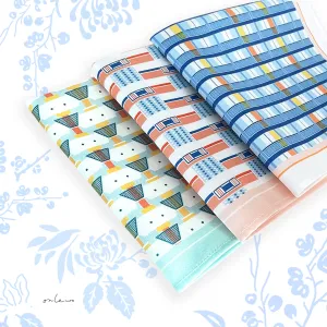 ‘MY HOME’ Cotton Pocket Square (Set Of 3)