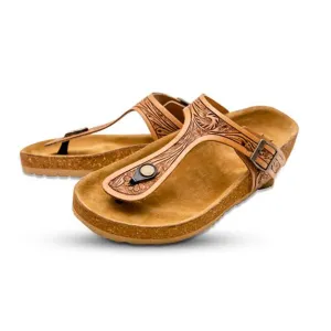 Myra Women's Hand Tooled Sandal