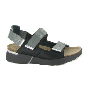 Naot Odyssey Active Sandal (Women) - Soft Black/Sterling/Soft Silver