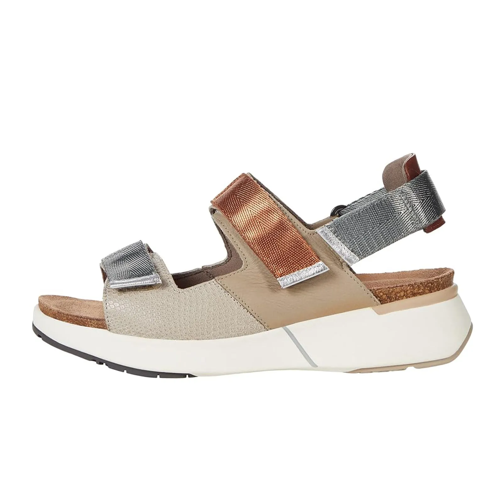 Naot Odyssey Active Sandal (Women) - Tan Grey/Ivory Woven