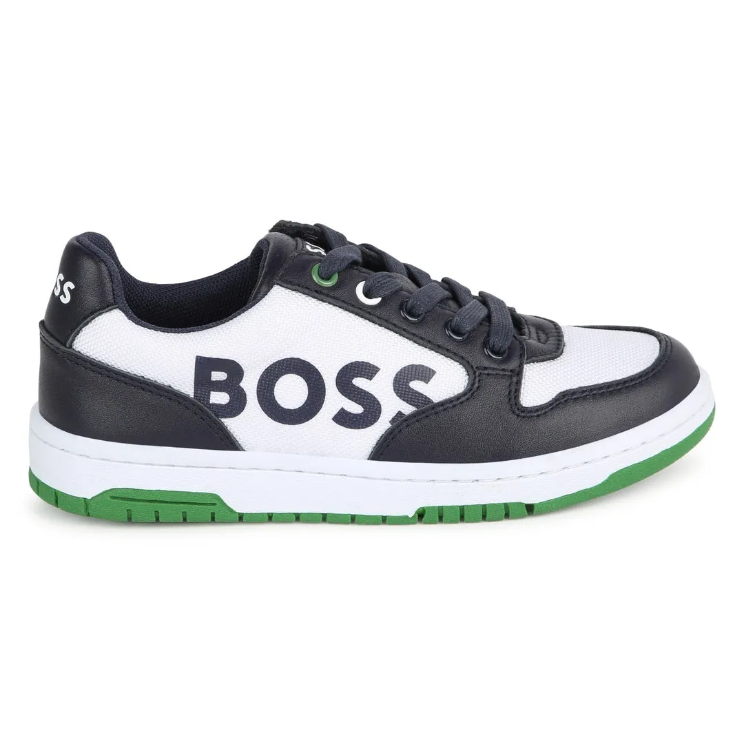 Navy & Green Trainers