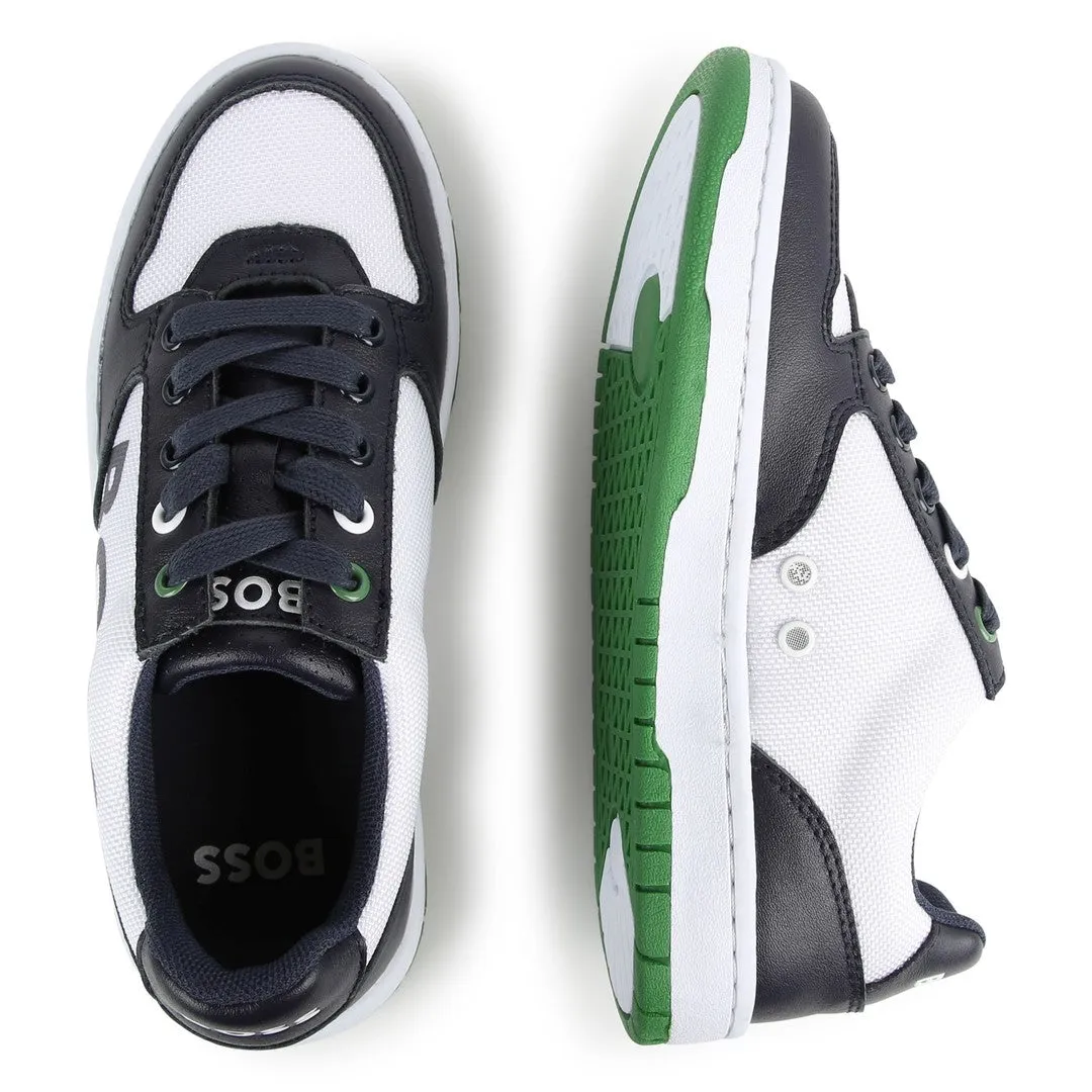 Navy & Green Trainers