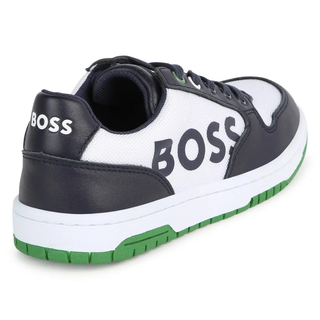 Navy & Green Trainers