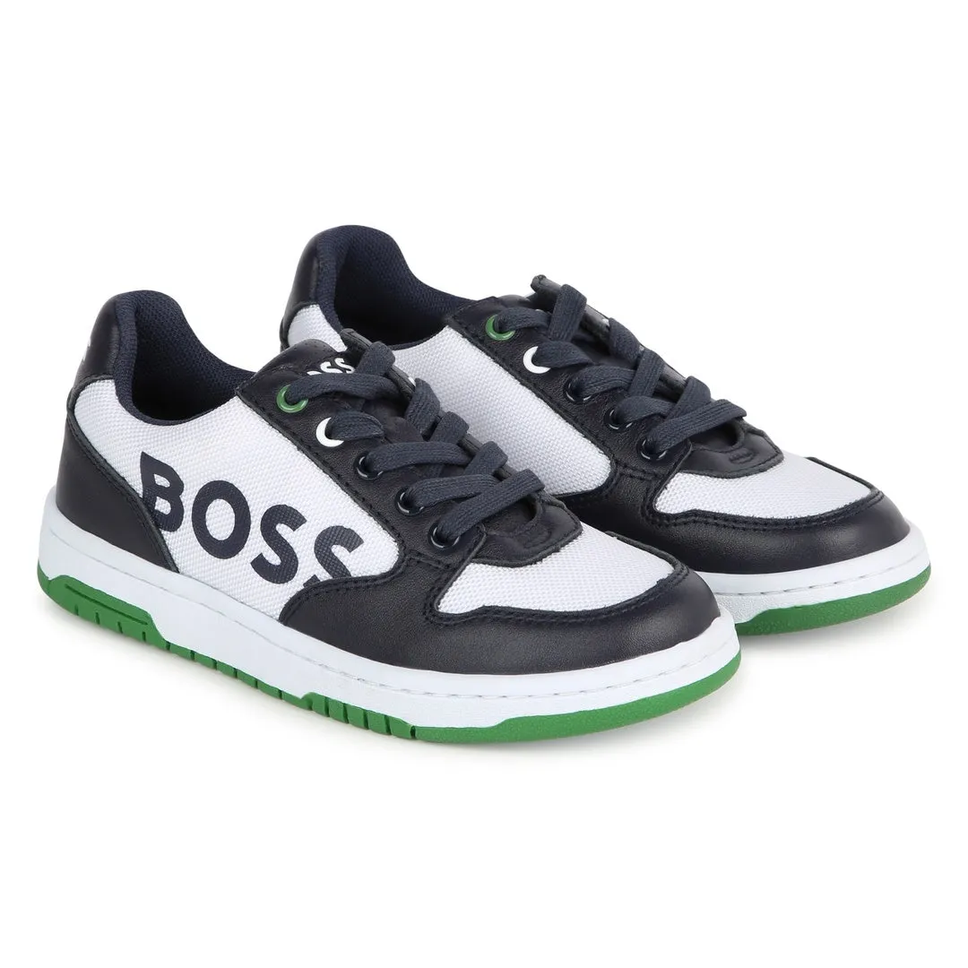 Navy & Green Trainers