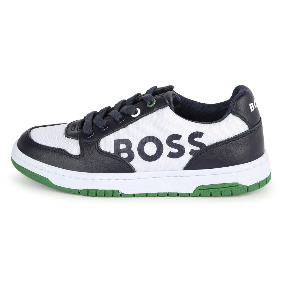 Navy & Green Trainers