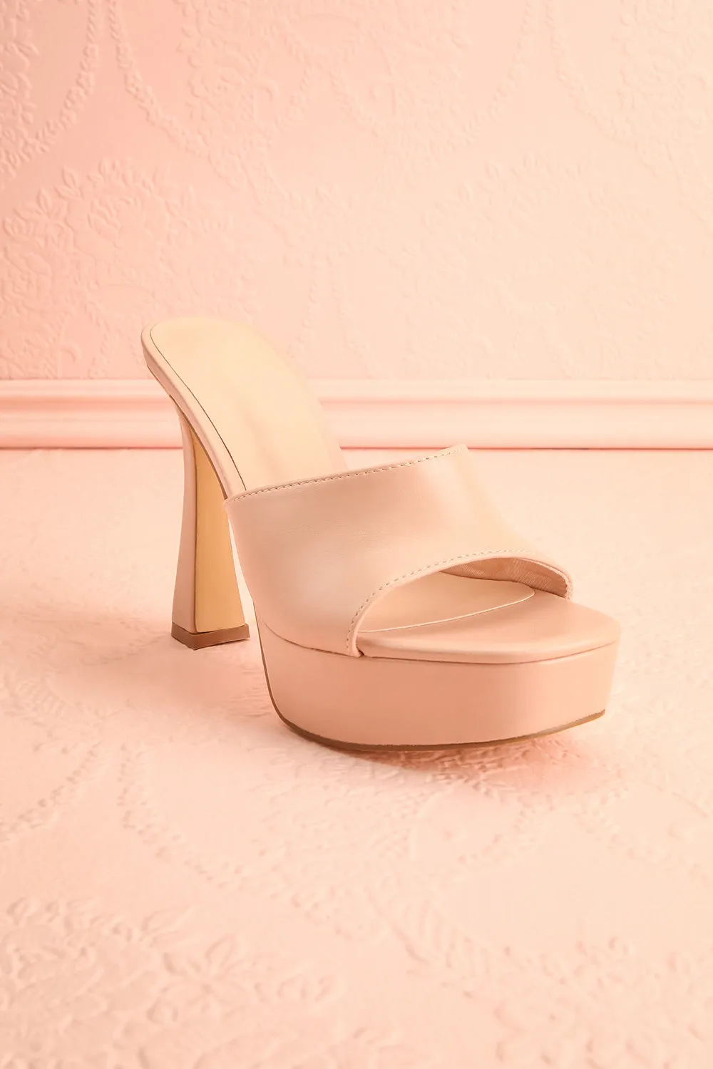 Nerthus Beige | High Heel Sandals