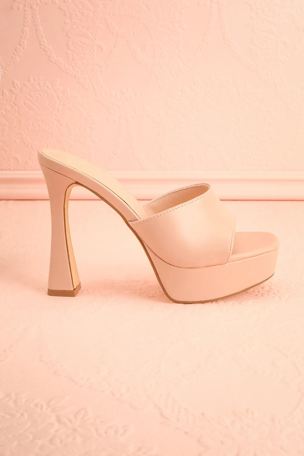 Nerthus Beige | High Heel Sandals