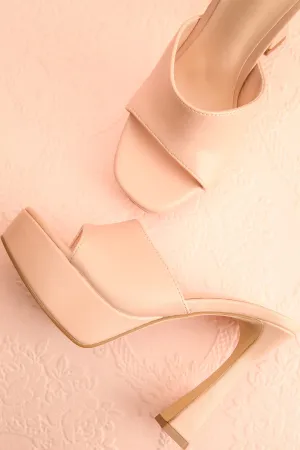 Nerthus Beige | High Heel Sandals